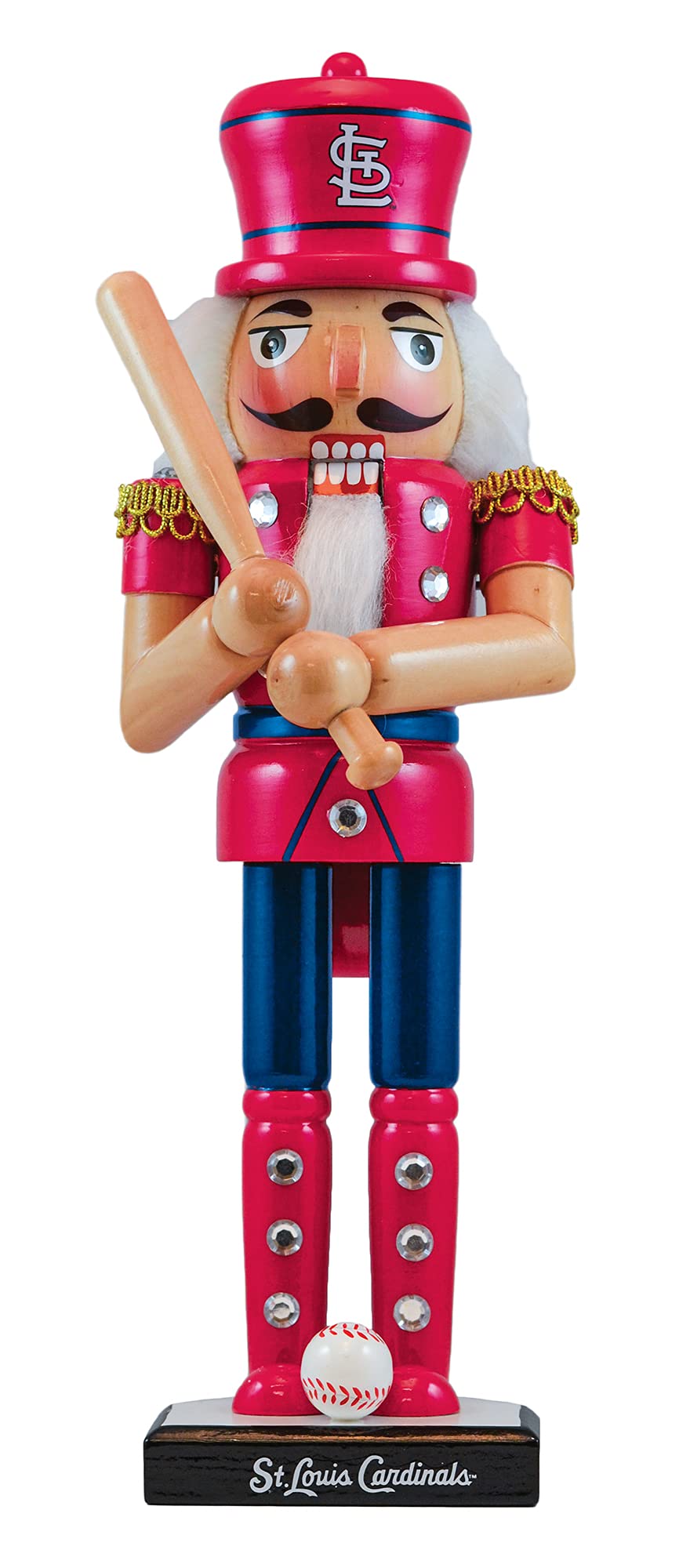 MasterPieces Game Day - MLB St. Louis Cardinals - Team Painted Wood Nutcracker