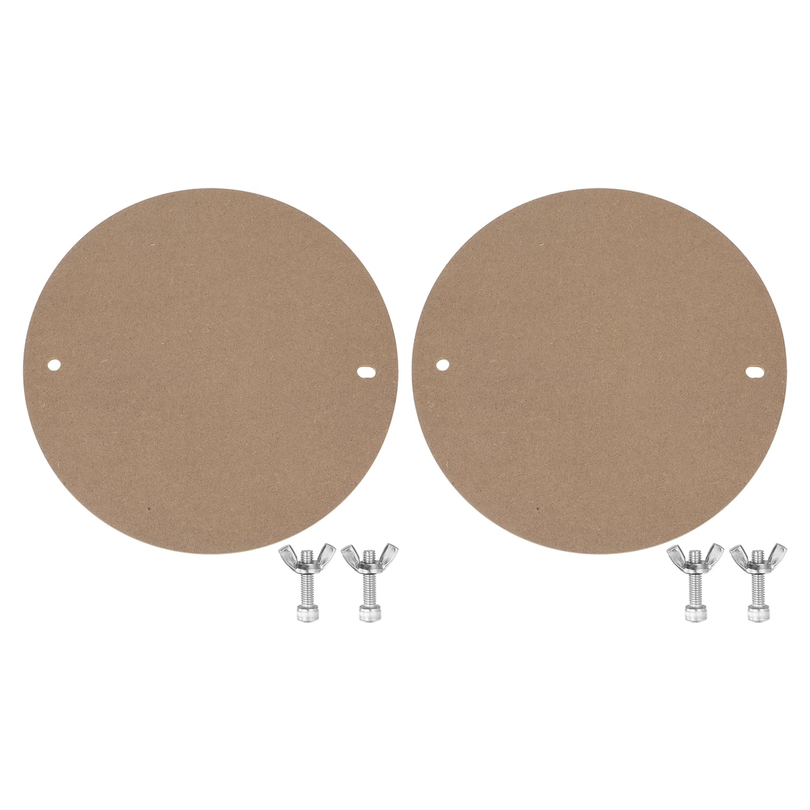 PATIKIL 2 Piatti Per Tornio Ceramica 127 Mm - In Legno, Spessi 8 Mm, Marroni, Senza Fori