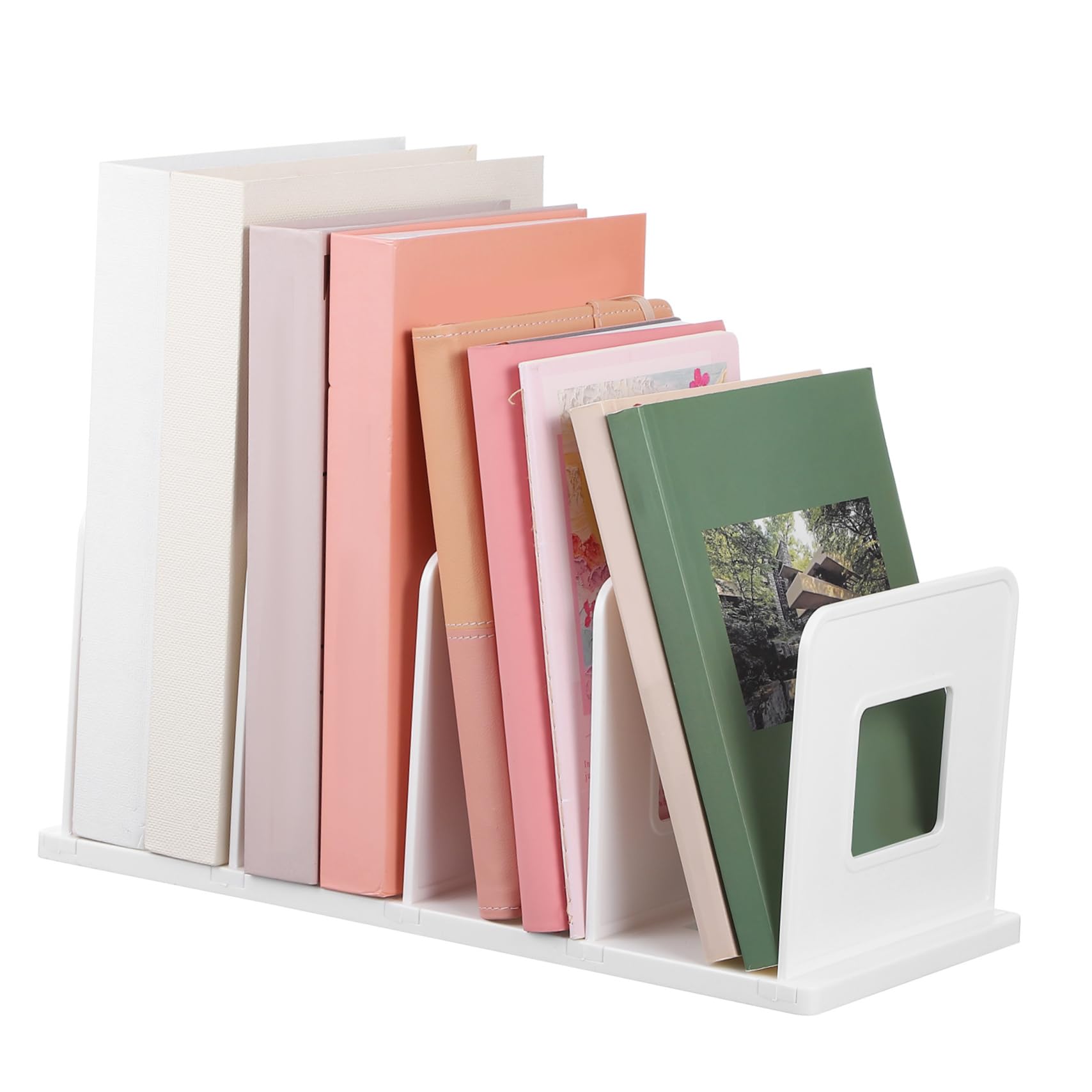 Homoyoyo Sturdy Binder Stand Vertical File Organizer for Desk Office Organization Binder Holder