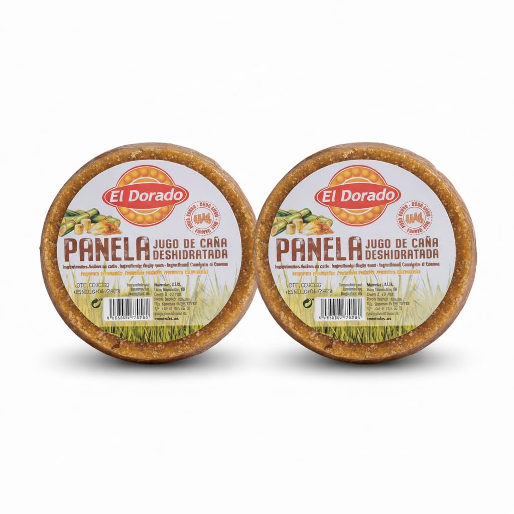 minafood-Set: 2 x EL DORADO Rohrzuckerblock aus Kolumbien, 454 g. - Panela