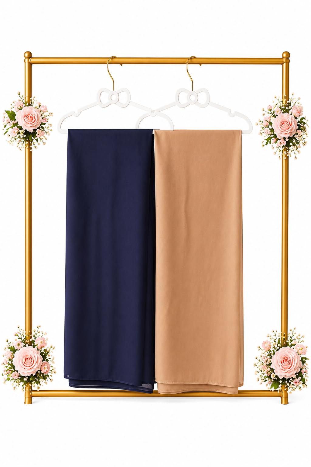 Chiffon Hijab for Women Soft Lightweight Dupatta Shawl | Breathable Daily Wear Head Scarf | Long Islamic Hijab (Solid Colors)-(pack of 2)-picture-20