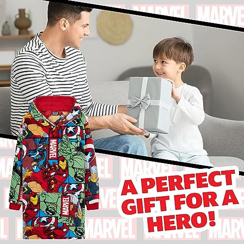 Marvel Oversized Hoodie Blanket for Men and Teenagers Avengers Black Panther Captain America Iron Man - Gifts for Men - Image 4