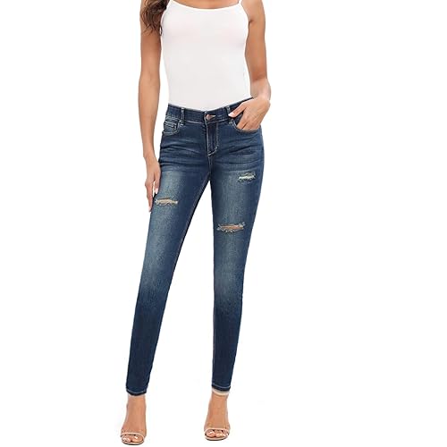MetHera Women's Le Mel Classic Stretch Skinny Shaping Jeans