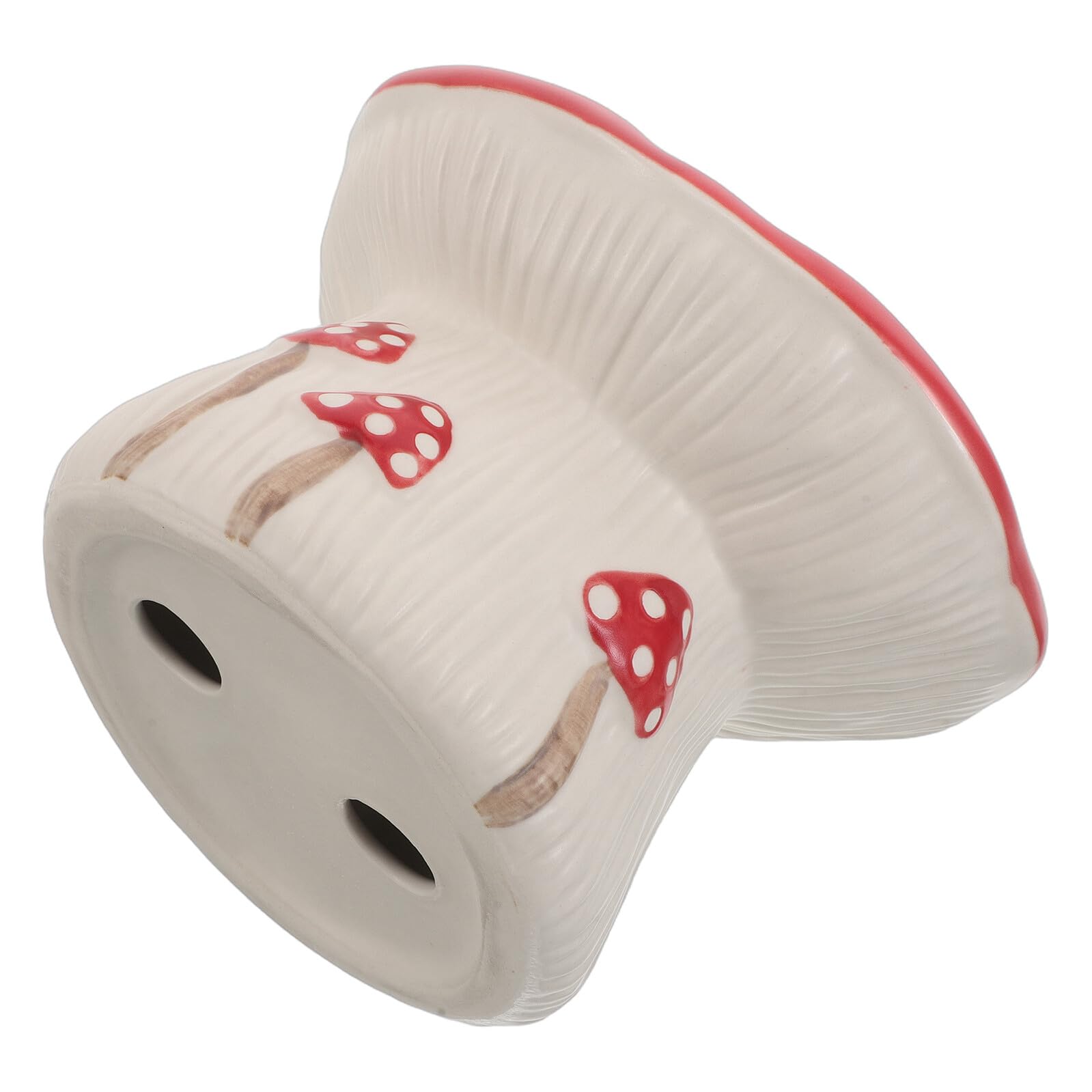 HEMOTON Gamelle Surélevée en Céramique Forme Champignon, Anti-glouton pour Chat et Petit Chien, Bol Stable Base Antidérapante, pour Chiots et Chatons en Intérieur, Bol pour Nourriture