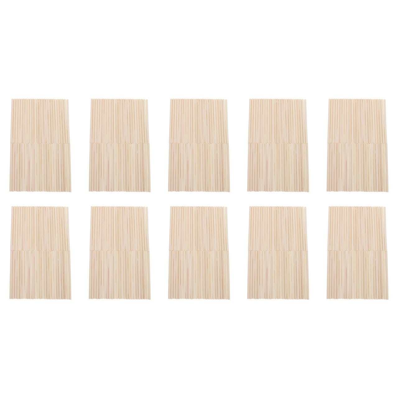 ibasenice 500 Palitos de Madera Beige Diseño Seguro y Cómodo para Hacer Helados y Manualidades Ideales para Decoración del Hogar y Bricolaje para Decoración del Hogar y Bricolaje