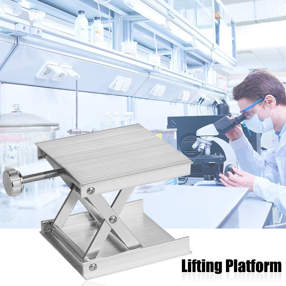 Platform Lab Table Riser Lifting Platform Adjustable Stable Aluminum Alloy Level Accessories Lab ...