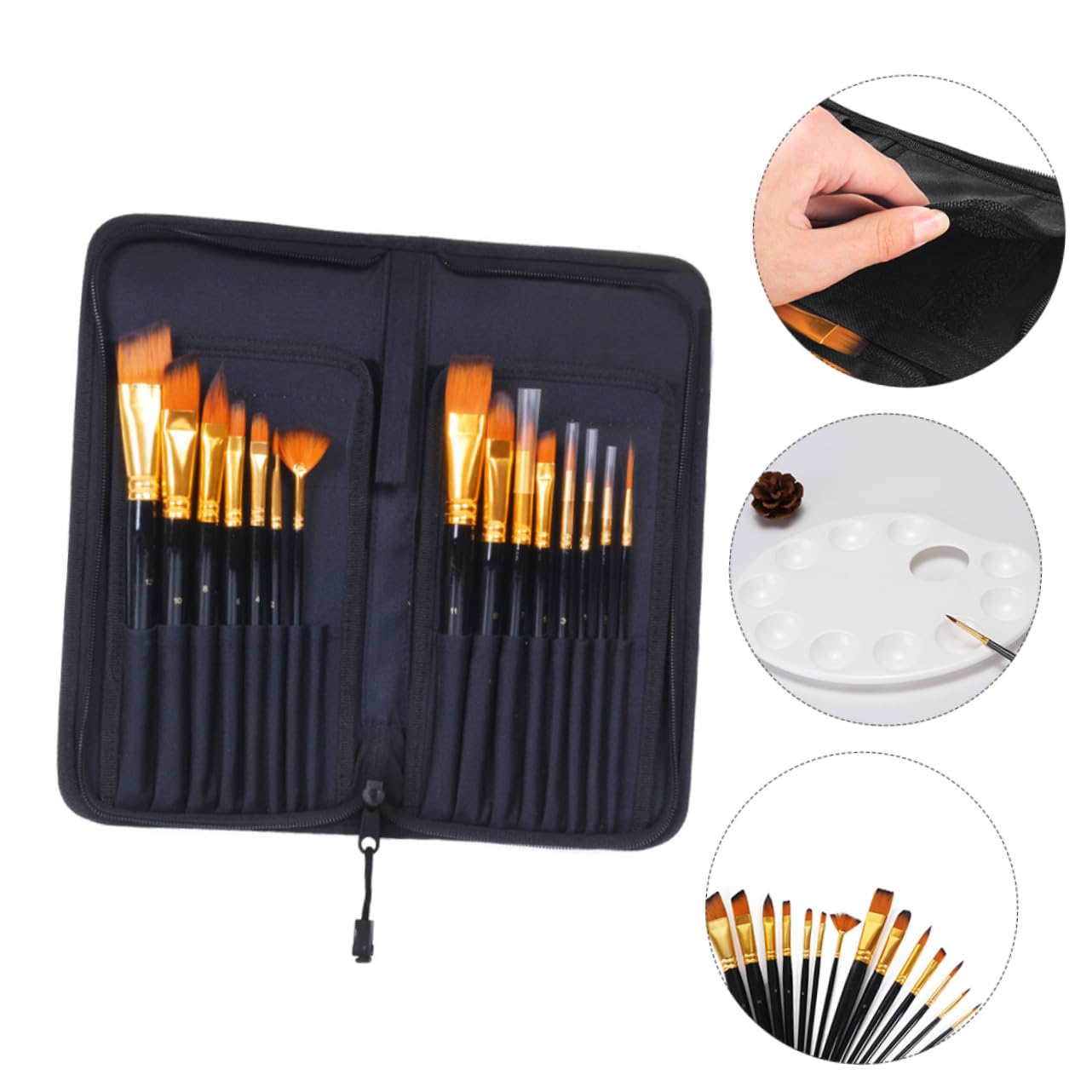 Pinceles De para Artística Pinceles De Dibujo Mango De Madera para Mujeres Estudiantes