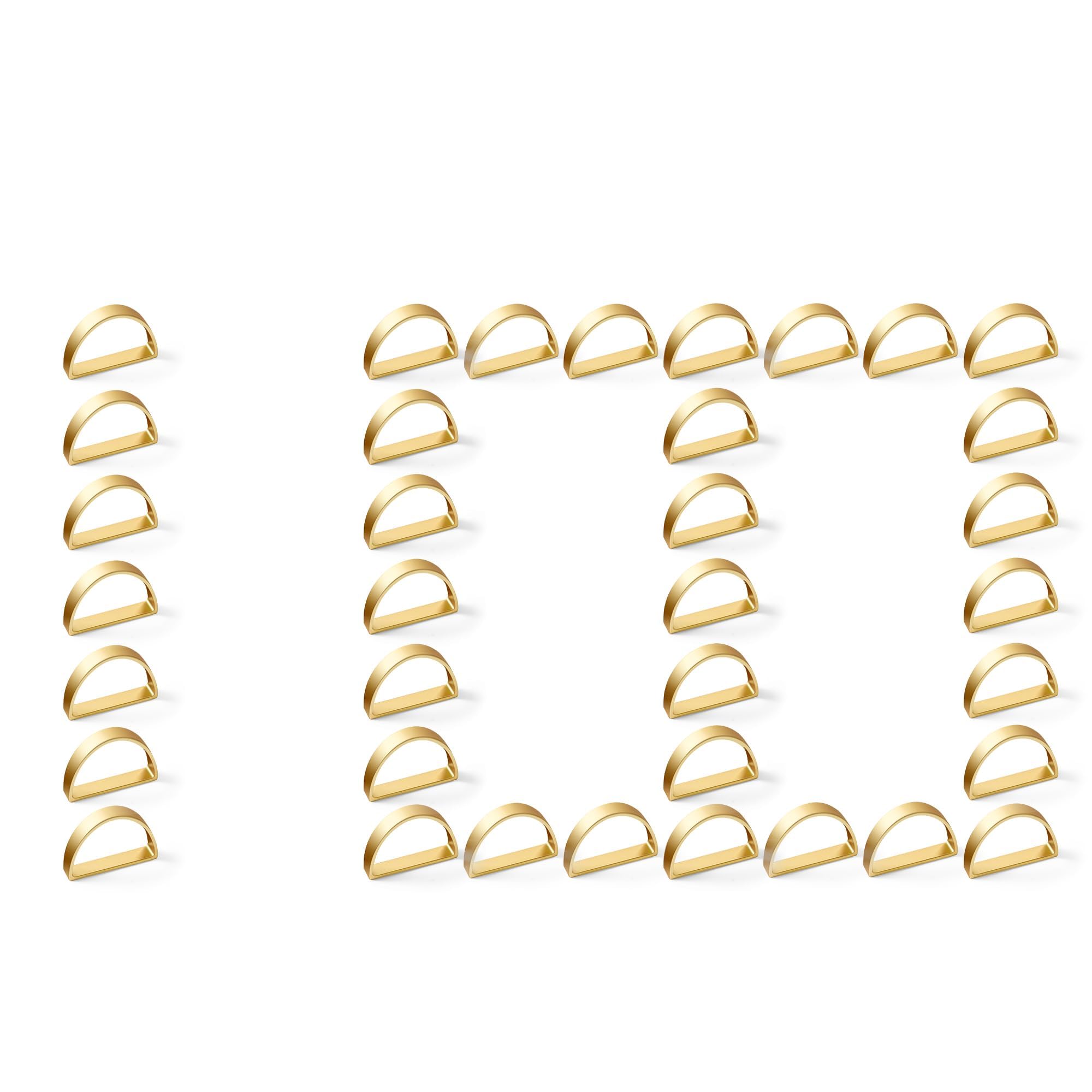 APTWOW Gold Napkin Rings Set of 100, Thanksgiving Christmas Table Decor