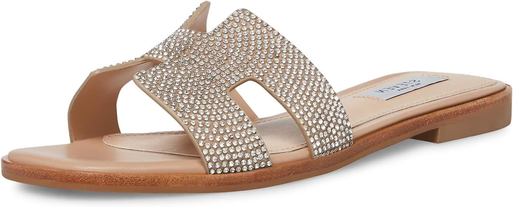 Steve Madden Women's Hadyn Sandals, Rhinestone, 6 UK