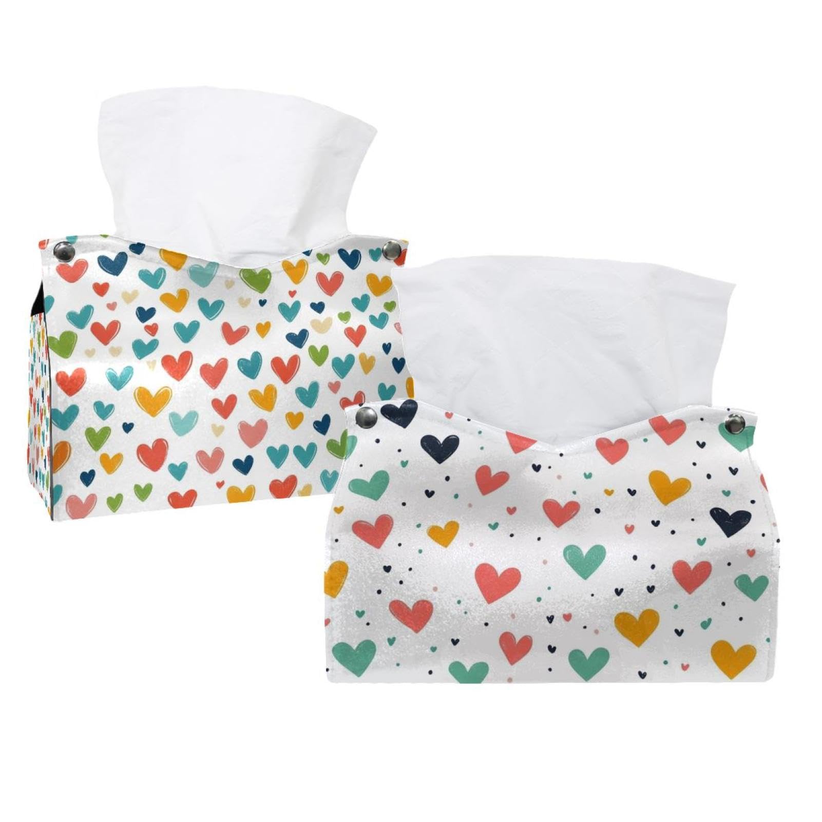 Housse de boîte à mouchoirs de chambre maison bureau HeartsTissues