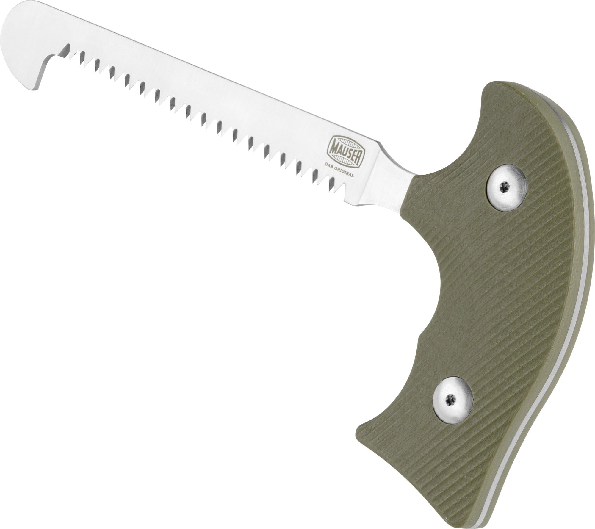 MAUSER Knochensäge für die Jagd Säge mit Cordura Scheide Aufbrechsäge Schlosssäge Astsäge Jagdsäge Knochensäge Handsäge Fleischsäge Zerlegesäge Taschensäge kleine Säge Outdoorsäge