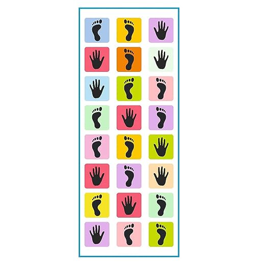 FunBlast Kids Hopscotch Jumbo Play Mat Game for Kids and Adults Family Game, Kith-Kith, Stapu, Langi, Chalk Game - Large (40" x 108") – Multicolor
