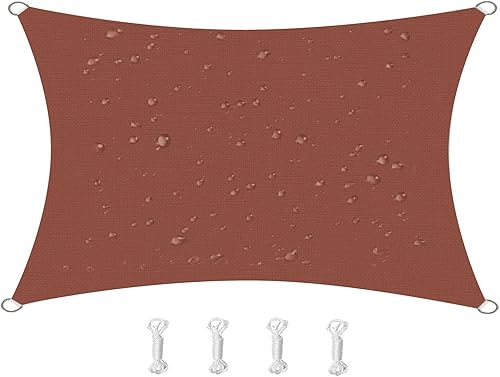 Miniatura 10 de Toldo tipo vela impermeable, bloquea eficazmente el 95% de los rayos UV, tela Oxford, para patio, balcones, jardín, fiesta, actividades al aire