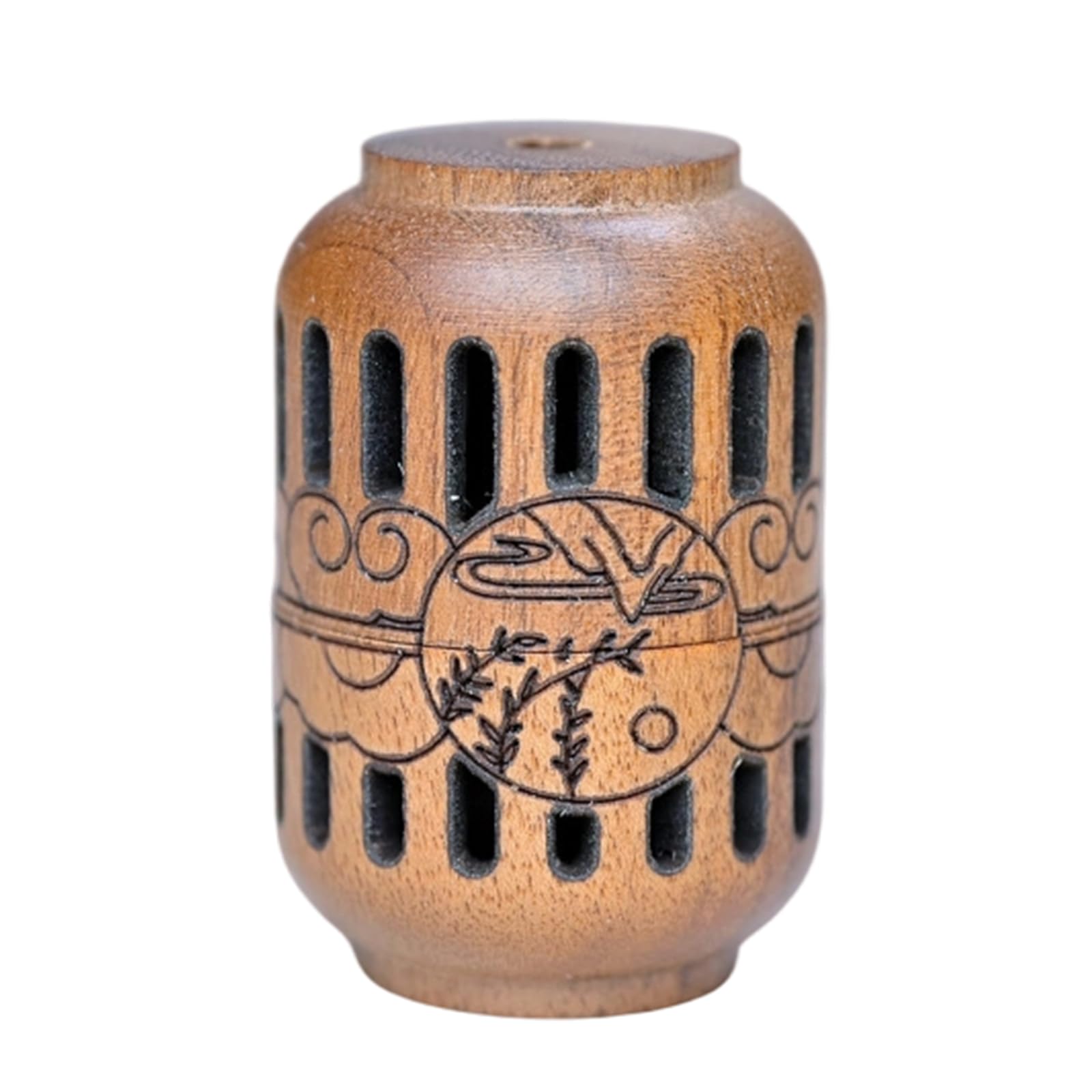 alloneslife Wooden Carving Scented Diffuser Pendant Bottle for Home Fragrances Decoration Aromatherapies Dispenser Hanging Charm Essential Oil Diffuser Necklace Pendant