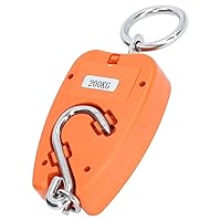 Vista 5 de Báscula colgante digital de 440 libras con pantalla LCD, multifuncional portátil de mano de 440.9 lbs de carga de mini grúa para colgar, adecuada