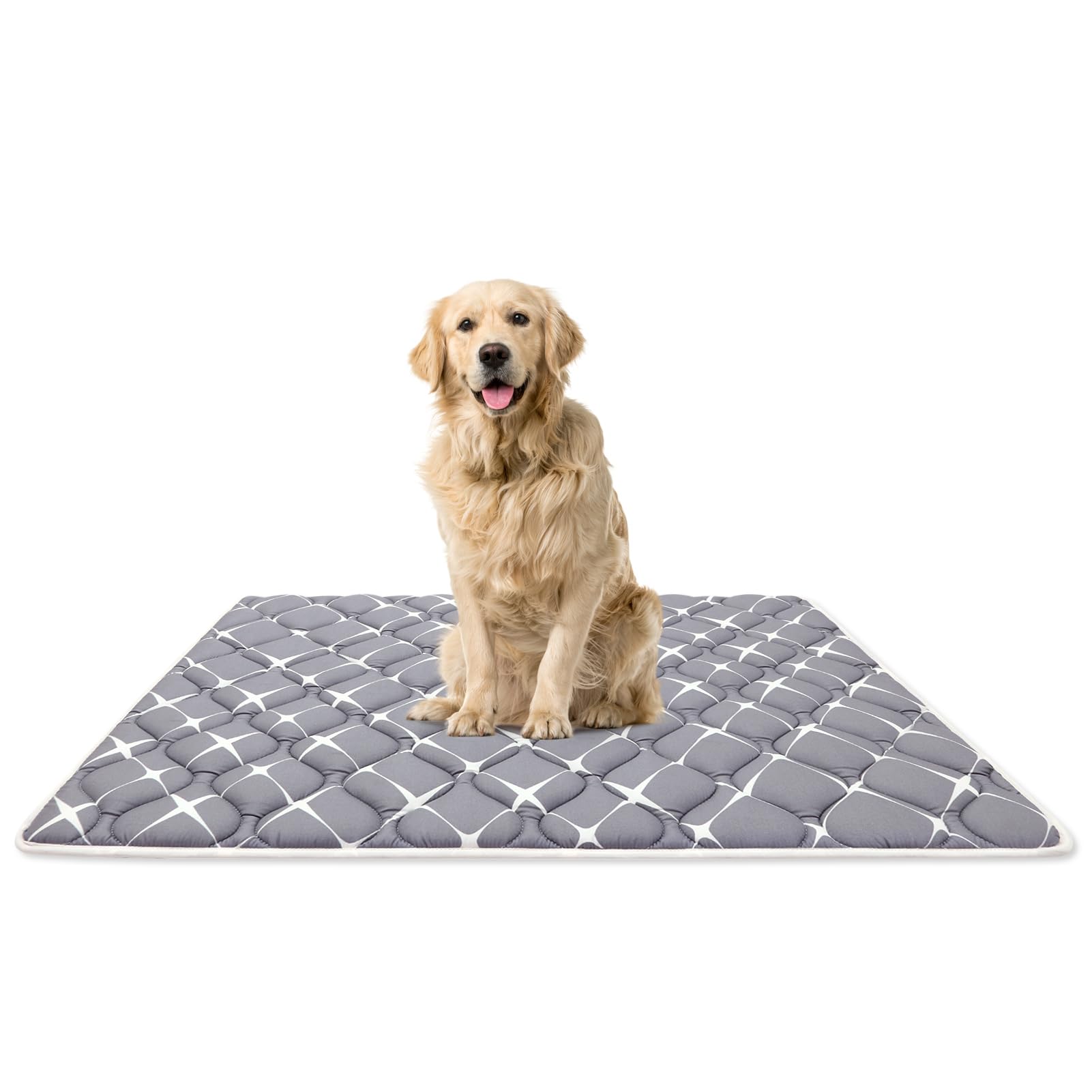 Bubble bear Dog Crate Mat - Ultra Soft, Washable & Anti-Slip Kennel Pad