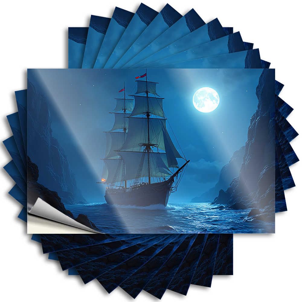 Quote - Western Door Night Voyage Under The Full Moon for Dart Cocoa(8X12CM)
