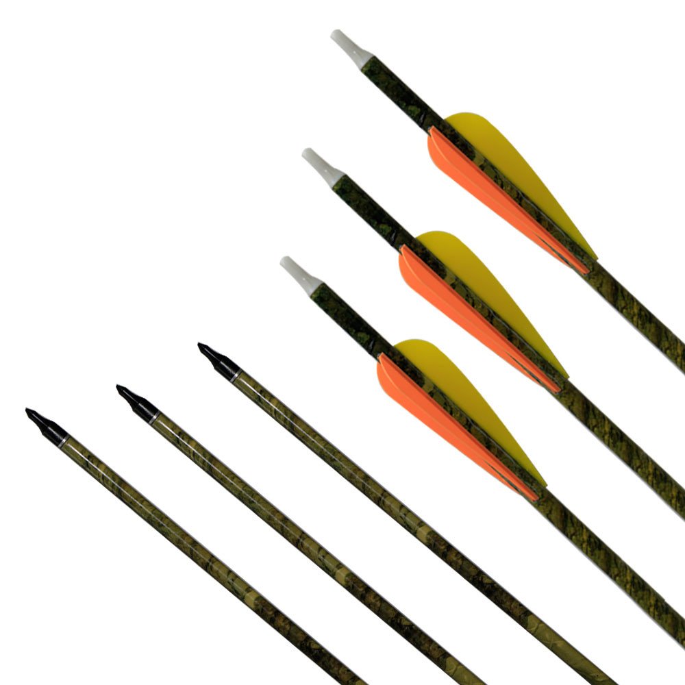 24 x karbonowe strzały Tarn Camo Jagd - Turniejowe strzały Recurve -Compound do 90 lbs 500 szt.