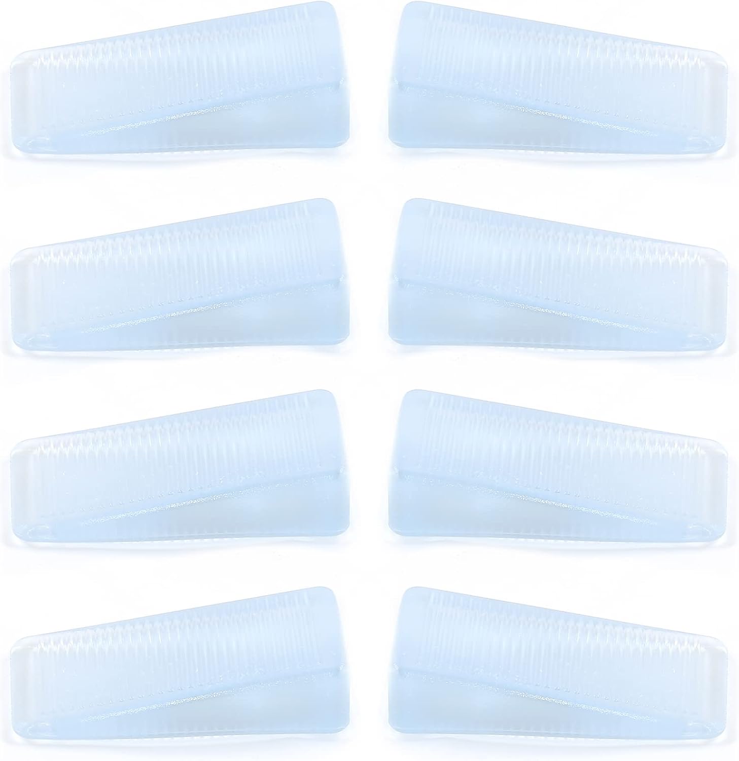 Unlorspy 8 Pcs Clear Furniture Leveling Shims, Clear Table Shims,Square Plastic