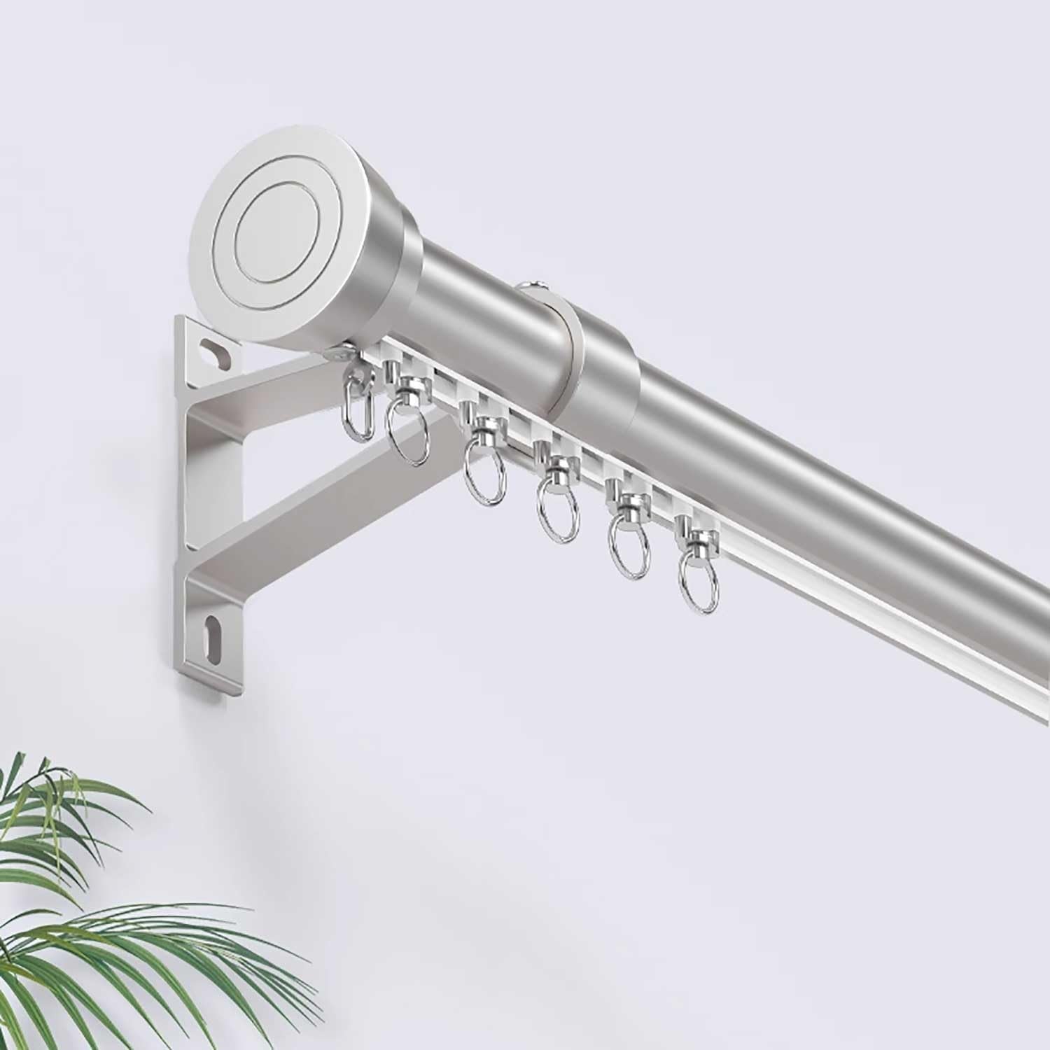 Single Track Ceiling Curtain Track, Wall Mounted Heavy-Duty
