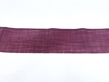 綿麻しじら織✖︎紗　モダン柄半幅帯　ブラウン 綿麻しじら織✖︎紗 モダン柄半幅帯 ブラウン