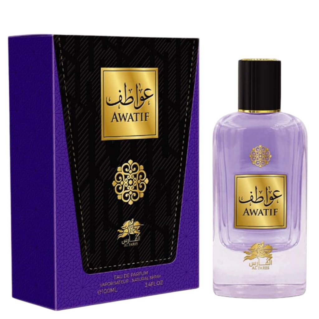 Al Fares Perfumes Awatif Eau de Parfum for Women - 100ml | Long-Lasting & Captivating Fragrance with Floral & Woody Notes | Elegant Scent for Daily Wear & Special Occasions