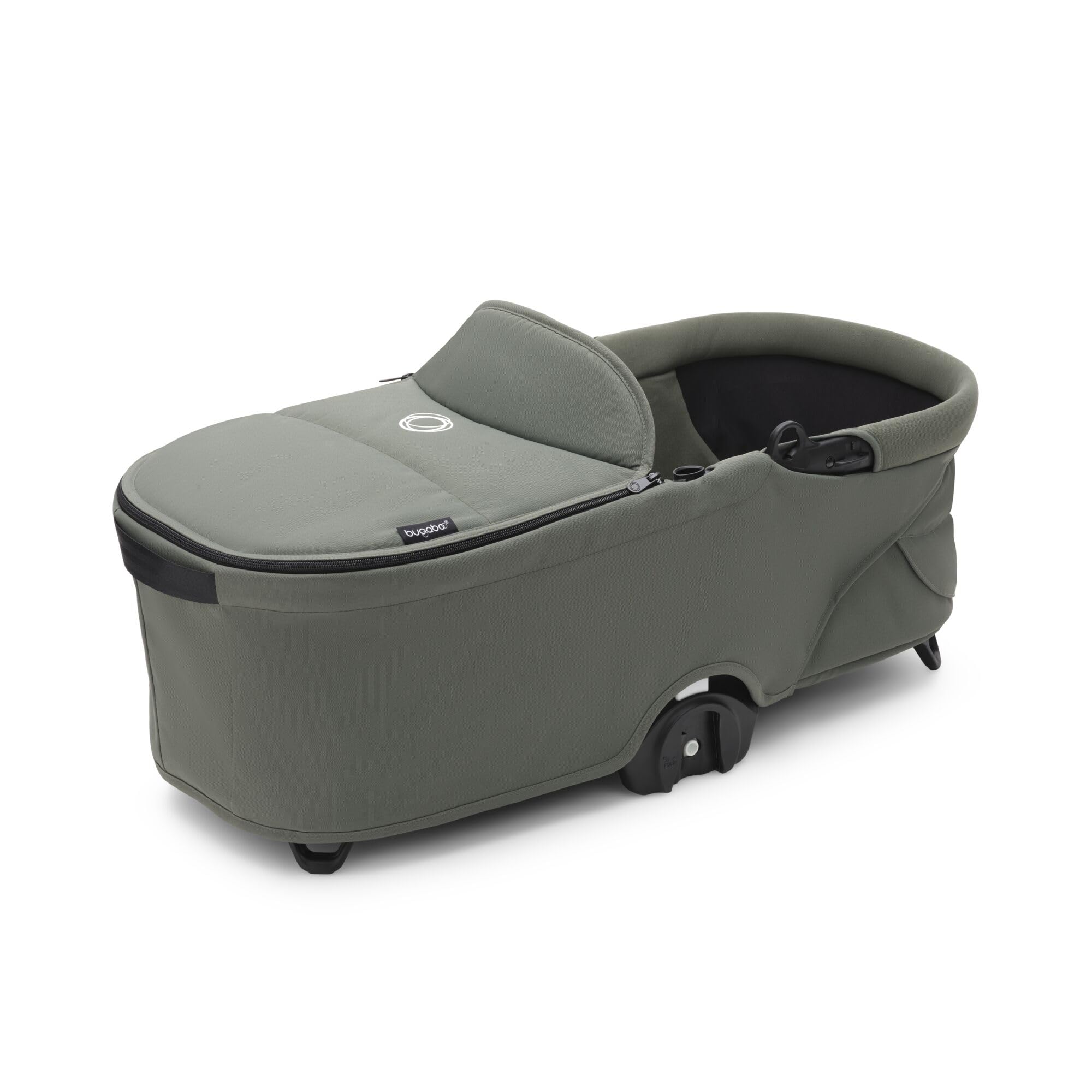 Bugaboo Capazo Dragonfly, Capazo con Colchón Ventilado y Protector, Plegado fácil con una Mano con capazo o Silla, Compatible con el Carrito Urbano Dragonfly, Forest Green