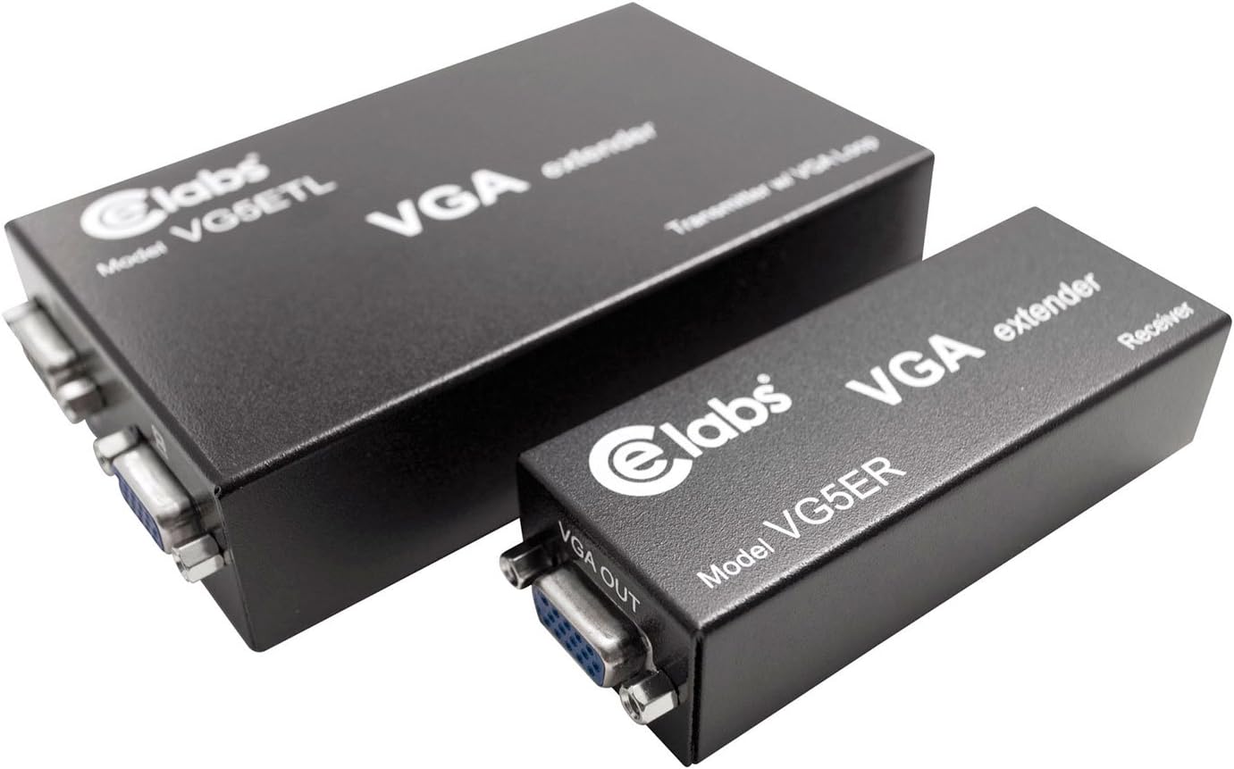 Cable Electronics Inc VG5EKL VGA Over Cat5 Extender Kit with Loop Thru