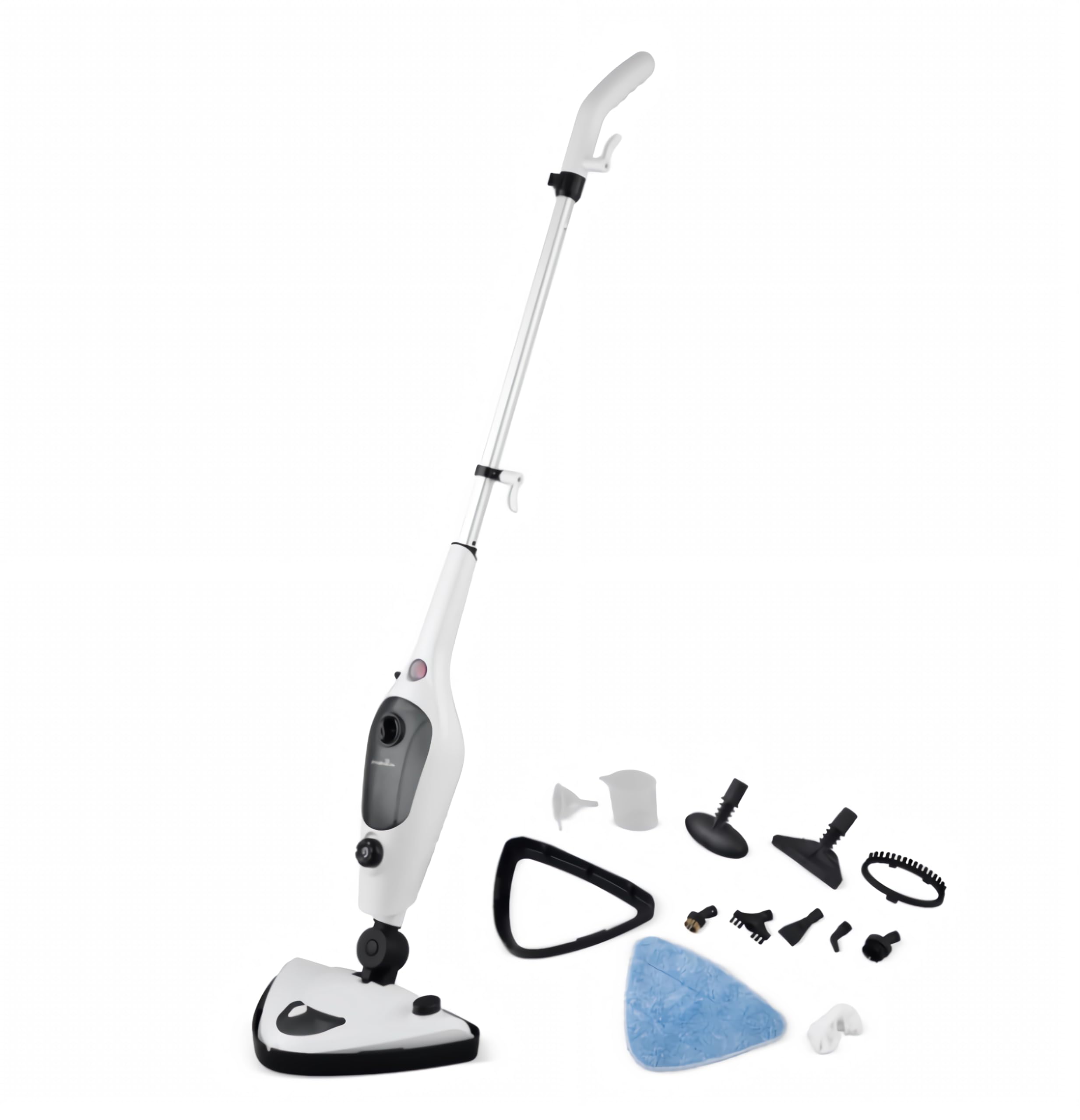 Scopa a Vapore Elettrico Lava Pavimenti 1500W Pulisce e Disinfetta ogni Superficie Serbatoio 400ml + 12 Accessori Inclusi