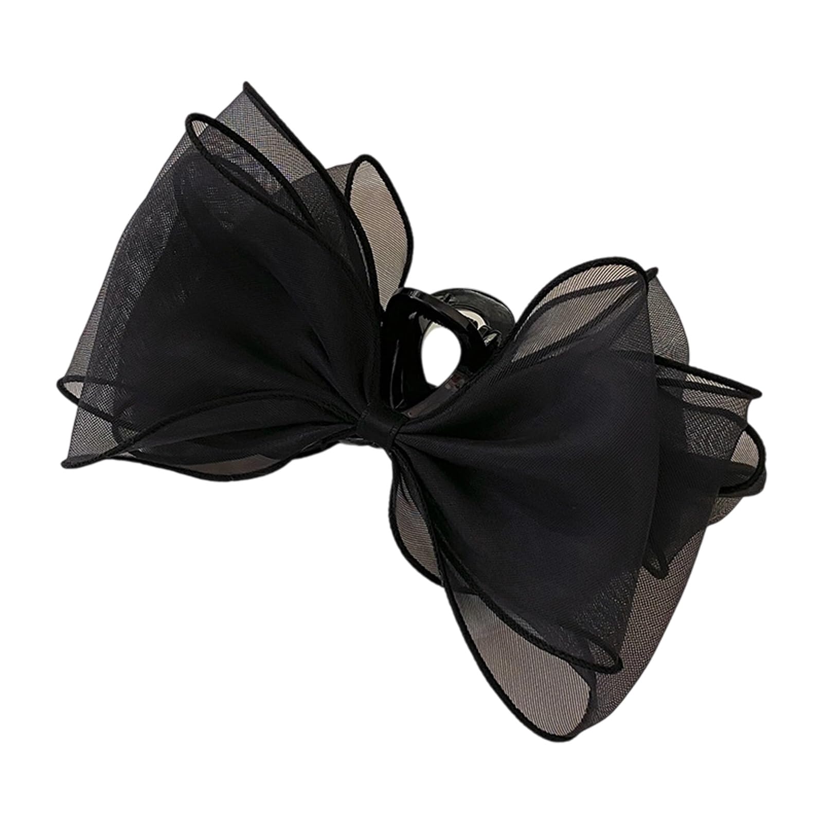 YUXITA Elegant Bows Imitation Pearls Hair Clip Spring Clamp Fashion Hair Accessory For Secure Bun Updo And Daily Use