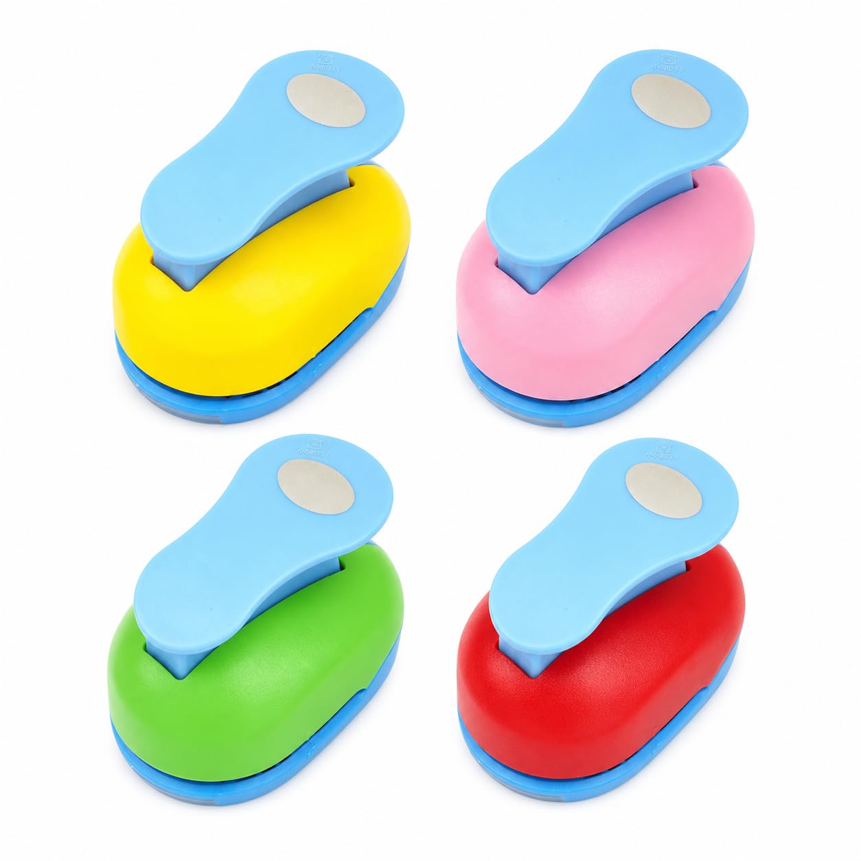 Herramienta Perforadora Ovalada Papel, Troqueladora Formas para Scrapbooking y Tarjetas, para Oficina, Juego de 4 ovalados, Varias