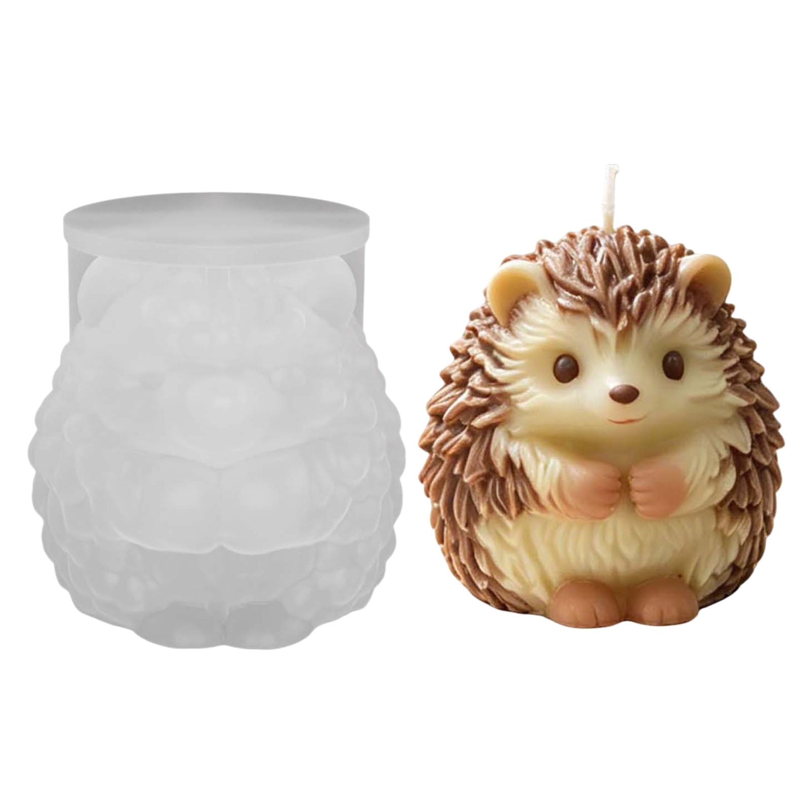 Alksubbm Detailed Hedgehogs Craft of Food Safe Silicone Great for Projects and Artistic Creation Home Decoration