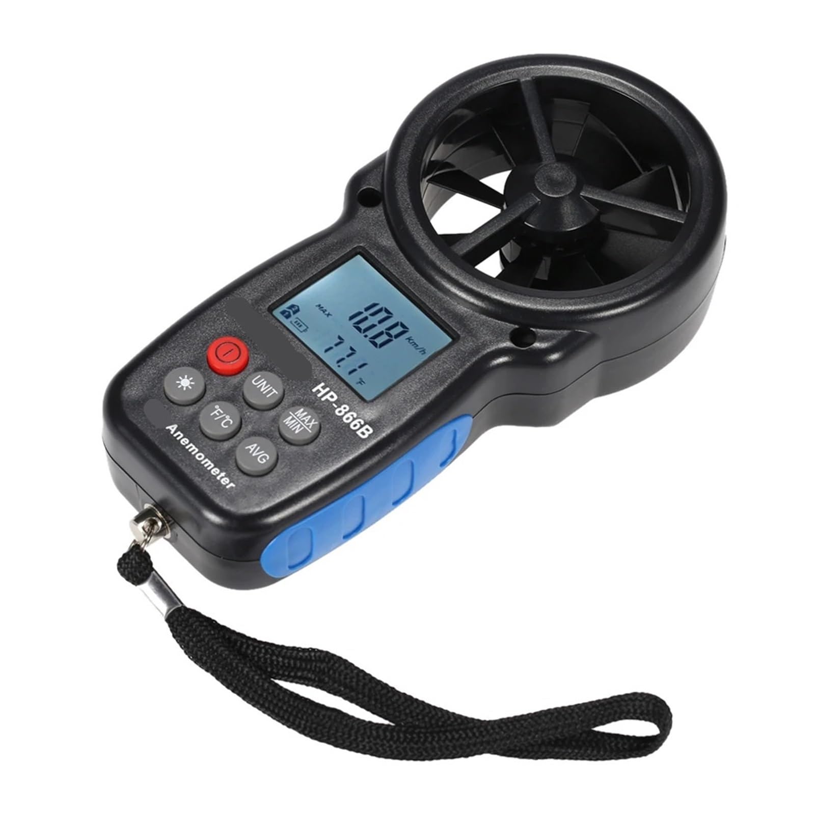 Anemómetro Digital 866B Velocidad del Viento Medición de la Temperatura de la Velocidad del Aire