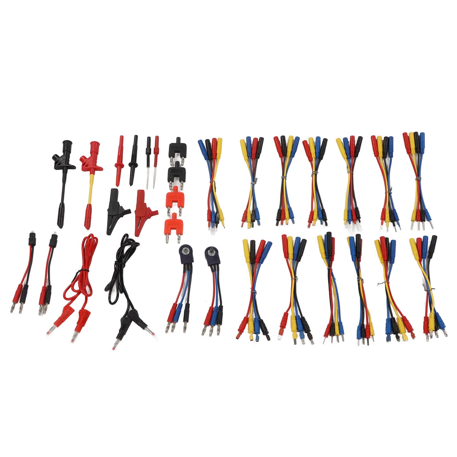 Cable de Prueba de Multímetro, Juego de Cables de Cable de Prueba, Kit de Sondas de Prueba de Multímetro para Mantenimiento con Resistencias Variables, Varios Terminales