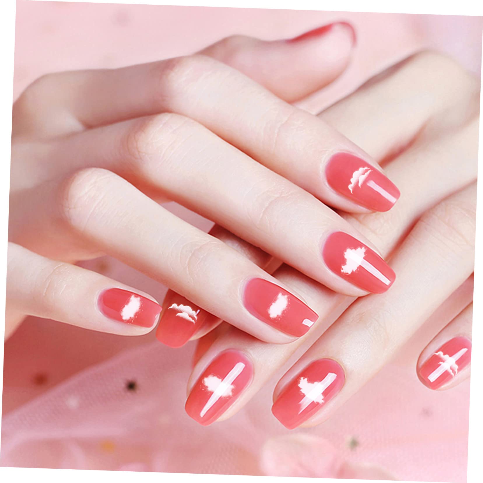 Healeved 20fogli Adesivi Per Unghie Decalcomanie Decorative Per Nail Art Adesivi Creativi Per Unghie Colorate Design Unico e Pratico e Occasioni Speciali
