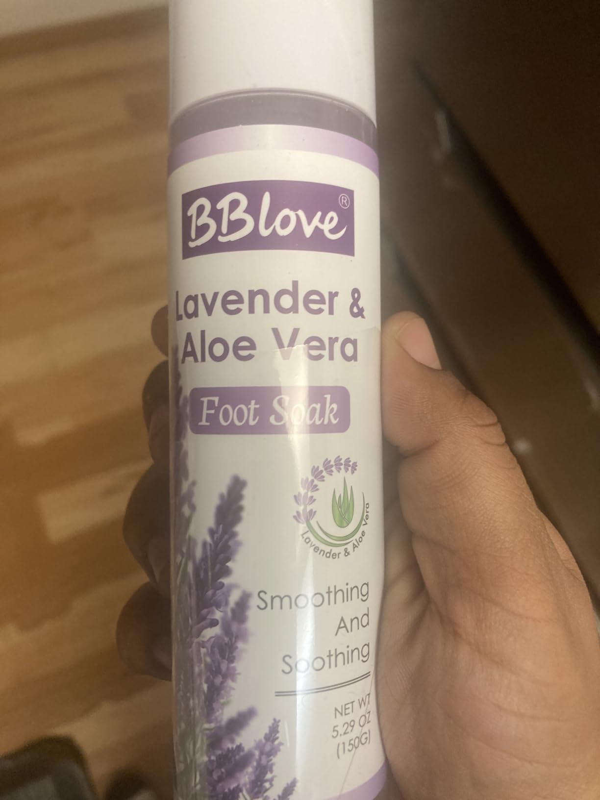 BBlove Lavender Foot Soak Set – Foot Spa Kit for Women, Pedicure Kit at Home with Salt, Scrub, Foot File & Moisturizing Gel Socks – Spa Gift Set for Dry, Cracked Feet 5.3oz