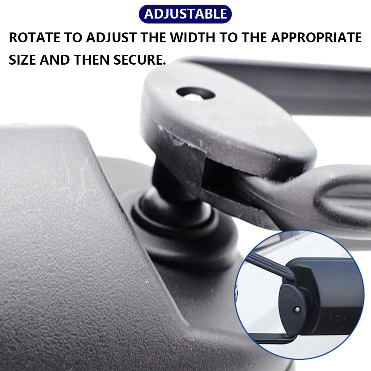 Miroir Auxiliaire Universel Réglable, Miroir De Remorquage Pour Voiture, Extensions Rétroviseurs Pour Remorquage Caravane, Rétroviseur à Extension Réglable Voiture Camping-Car Caravane
