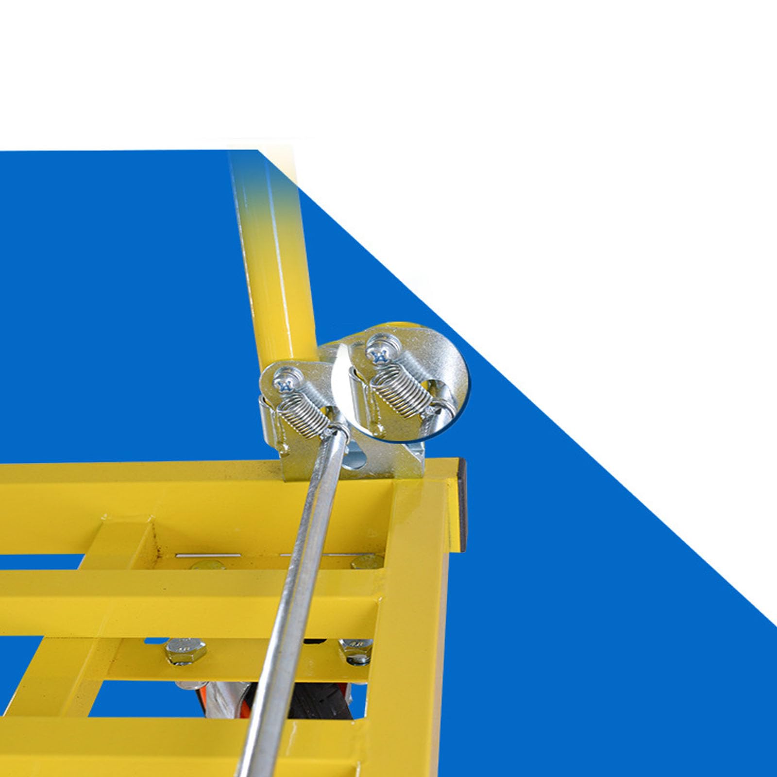 Składany wózek transportowy, ciężki, aluminiowy wózek platformowy, obciążenie 200 kg, wózek z kółkami, przenośny, składany, 90 cm