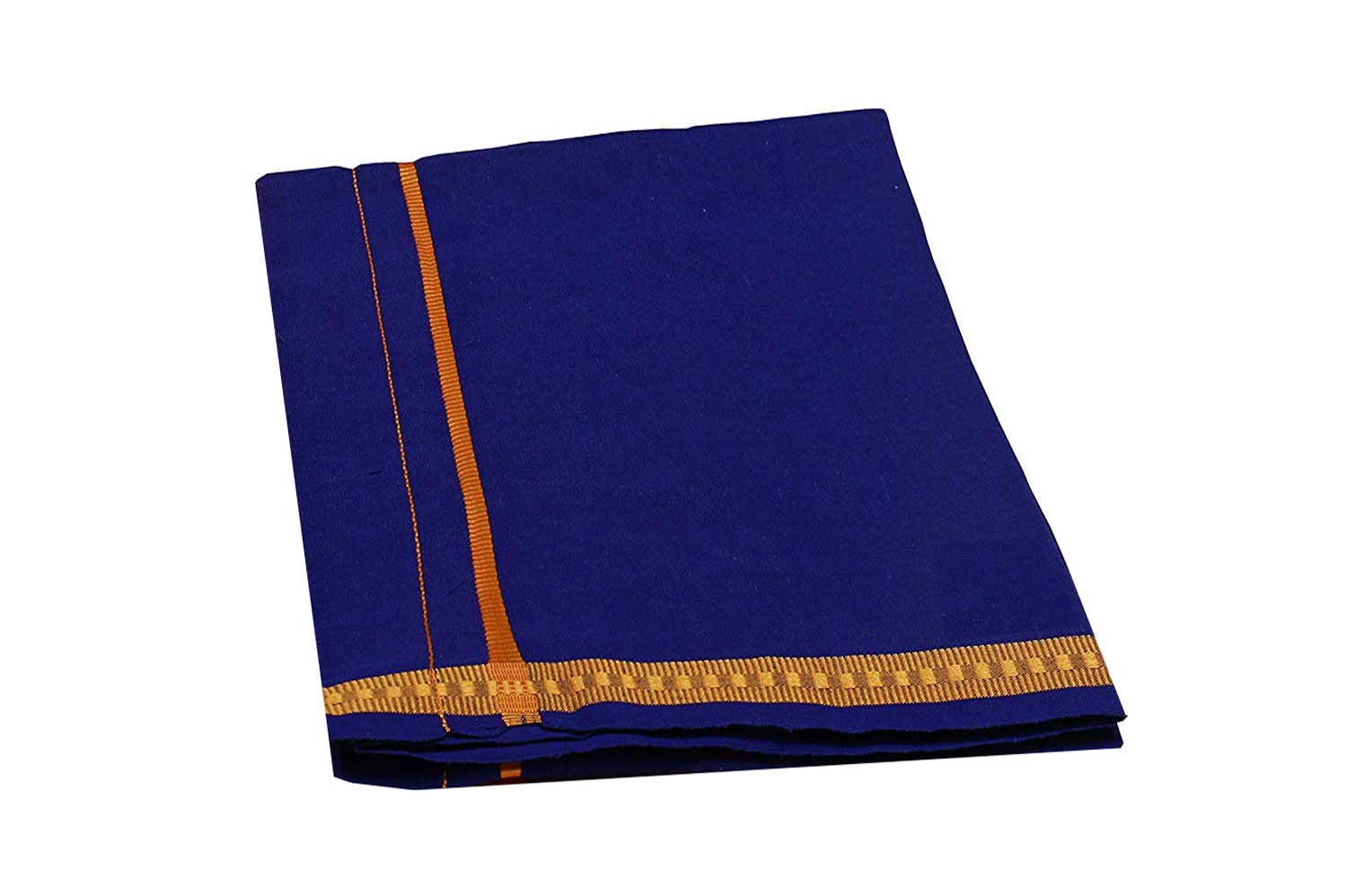 StylesindiaFancy Border Colored Single Layer Pentex Dhoti Mundu Vesti 2.0mts