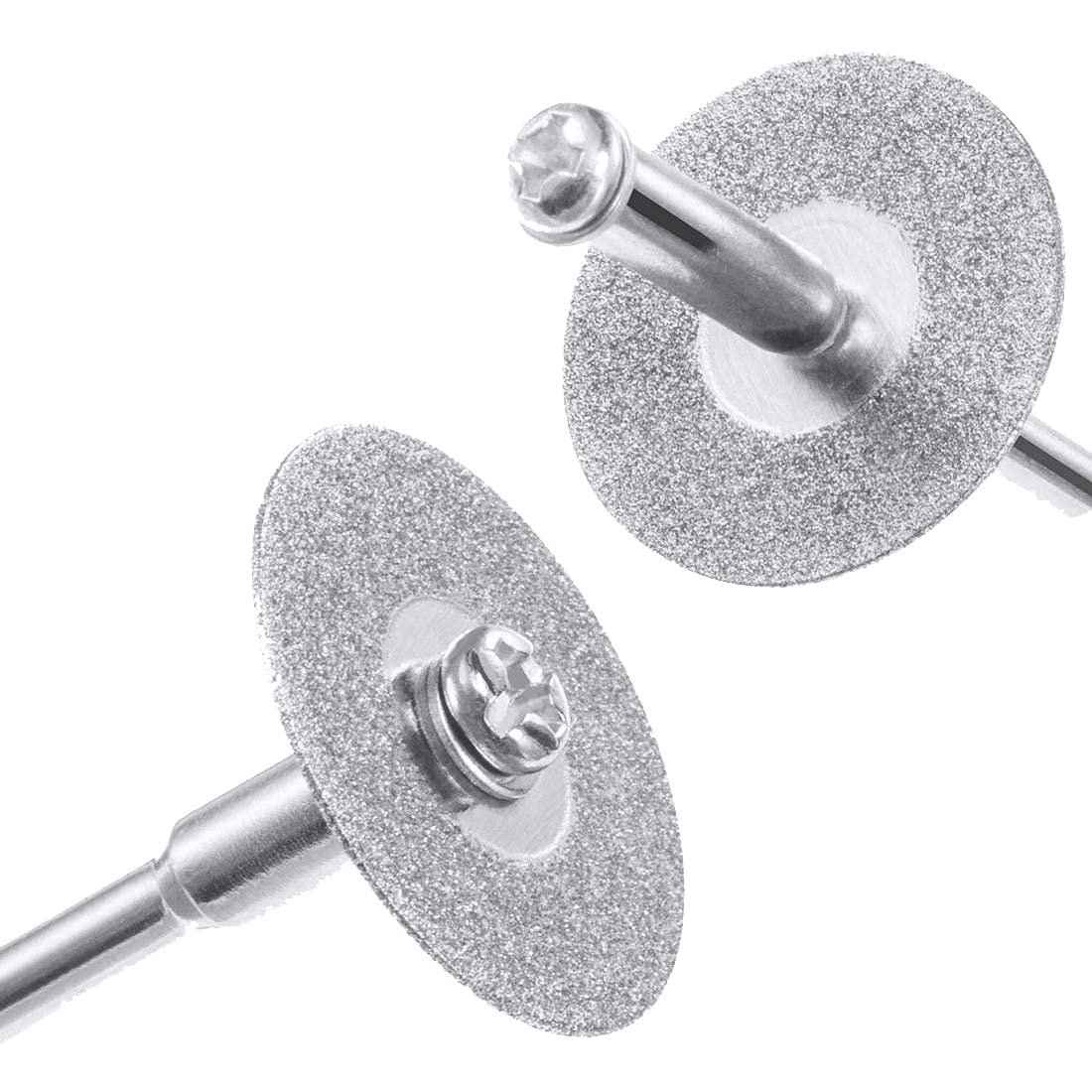 Diy Crafts 12570 India 152 25 Mm Diamond Discs, Emery Diamond Cutting Blades Drill Bit & Mandrel for Dremel, Multicolor, 5 Piece 3