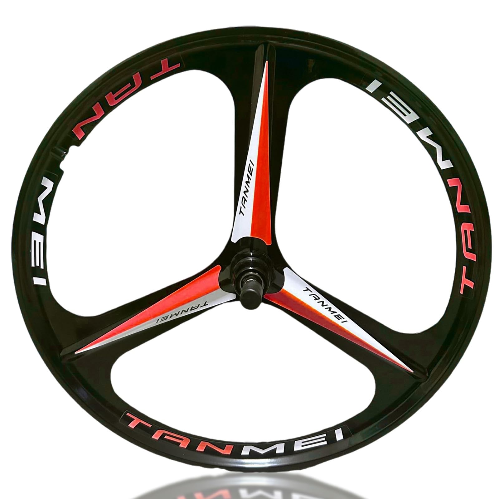 ZXGSXIOU 20/24'' Folding Bike Magnesium Alloy BMX Wheelset 406/451mm 3 Spokes Front Rear Wheels Disc Brake 100/135mm Hubs For 6-9 Speed Rotary