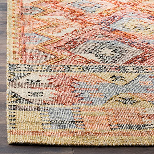 Tapete SAFAVIEH 8x10 Boho Wool Rojo y Multicolor miniatura 5