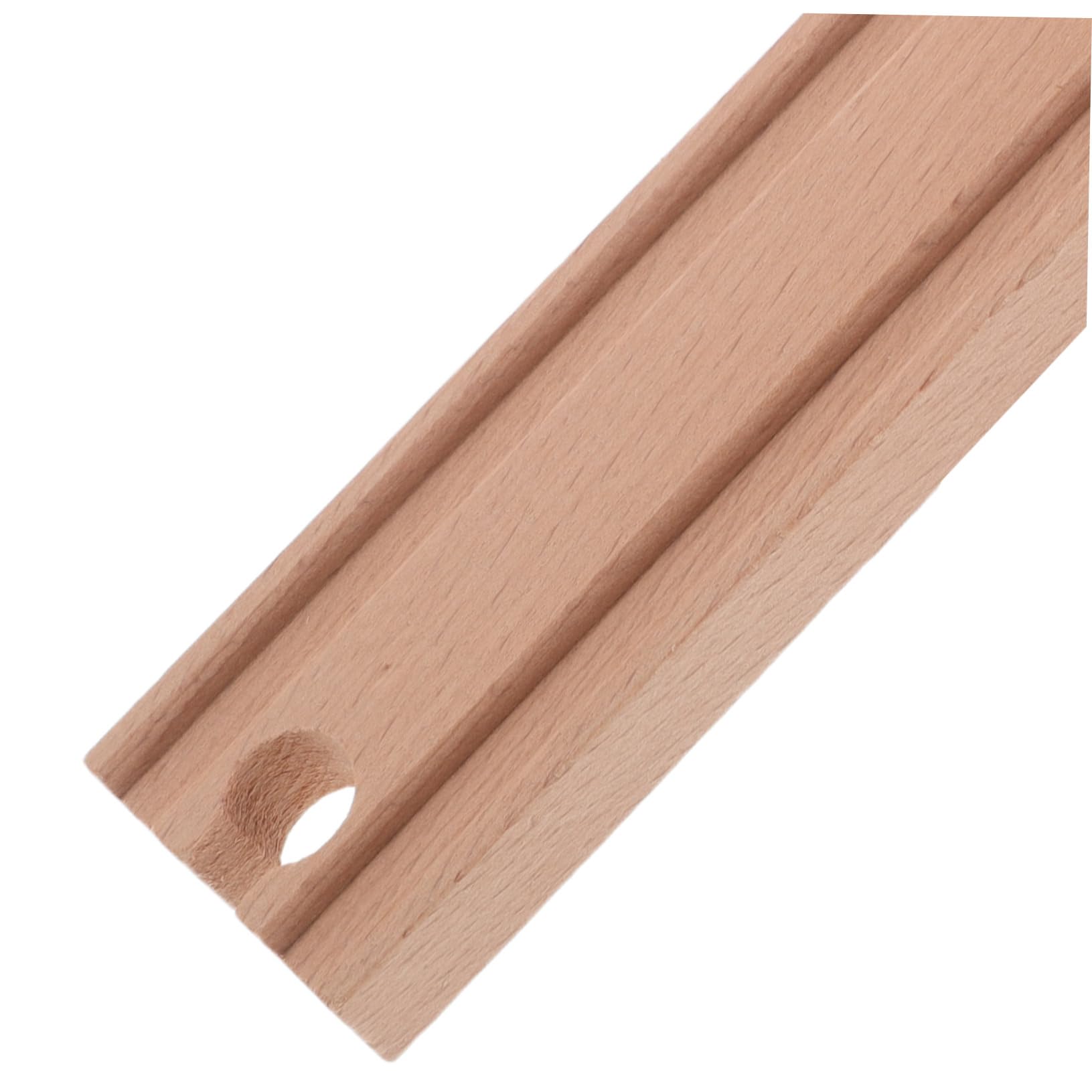 VICASKY Binari in Legno per Trenini 20 Pezzi Beige per Modellini | Tratti Dritti e Curvi, Connettori di Giunzione e Biforcazioni, per Gioco Ferroviario DIY