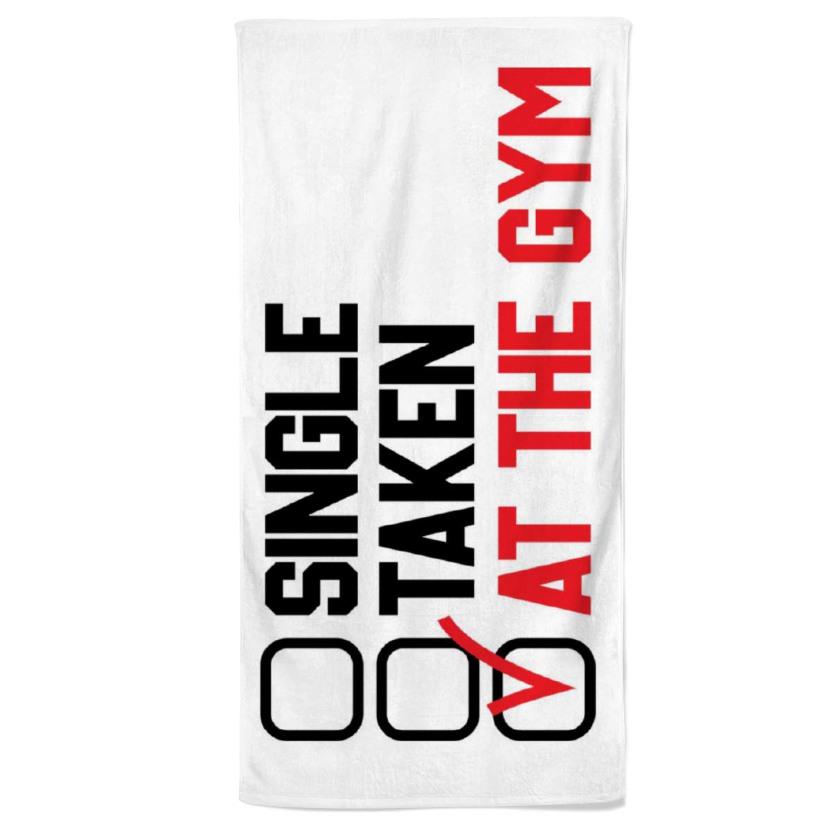 POWERTOWEL Fitness Handtuch 50x100 Cm – Motivationsspruch 'No Pain No Gain', Mikrofaser-Baumwolle-Mix, Made In Germany – Mit Unterschiedlichen Seiten Für Bank & Gesicht