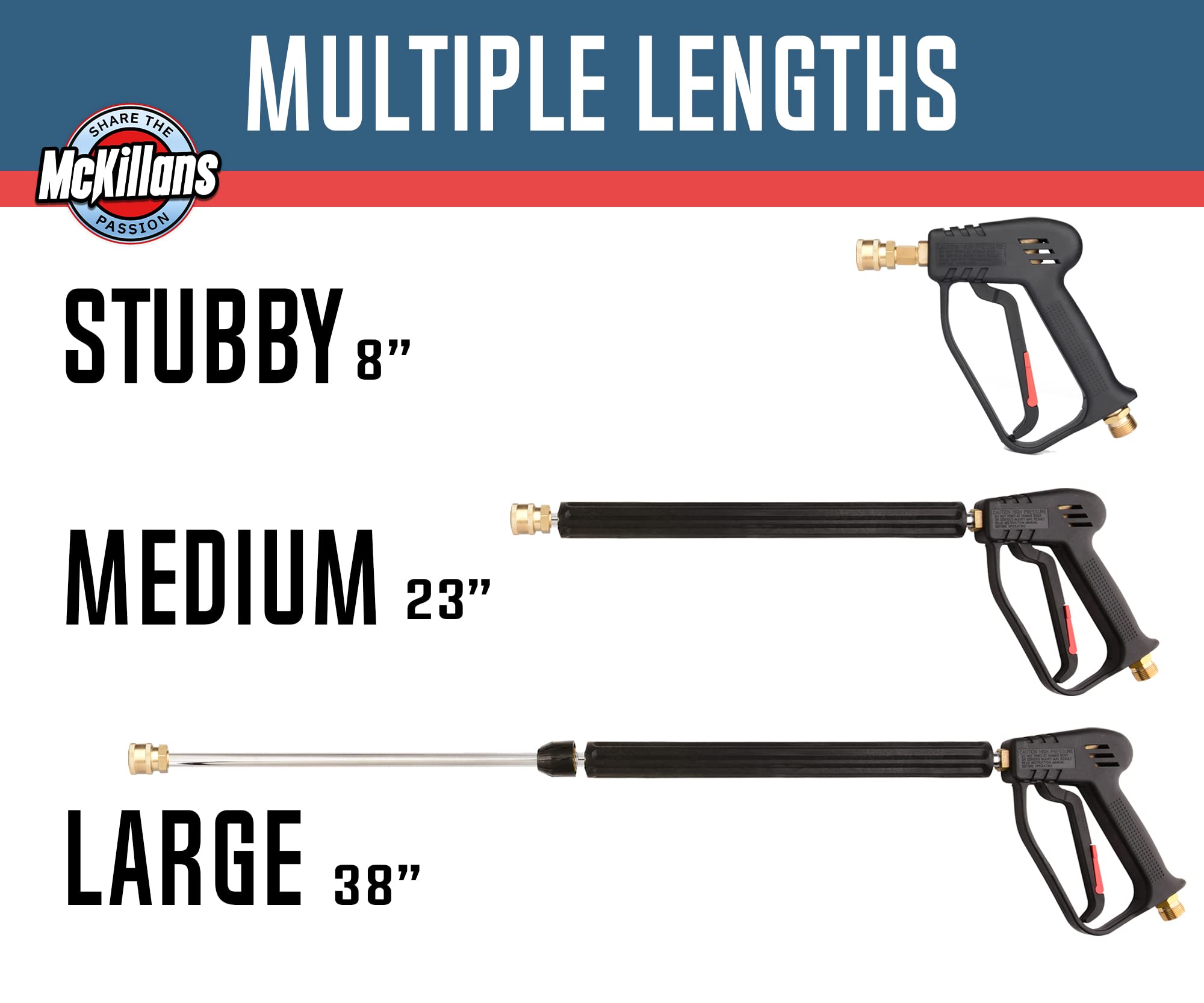 McKillans Pressure Washer Gun Replacement M22 Inlet