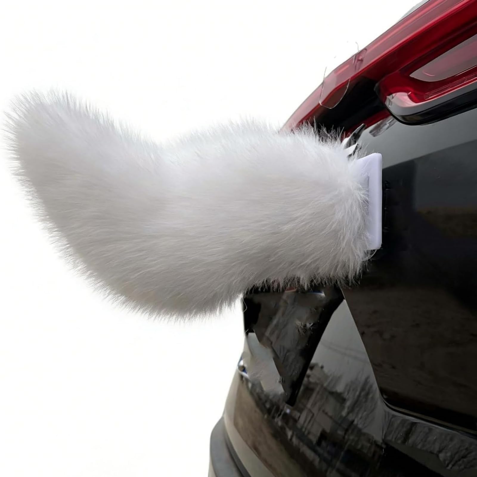 Generico Coda per auto elettrica telecomandata, graziosa decorazione per auto a forma di coda di animale pelosa che scodinzola, decorazione per con code di animali elettriche ﻿ (M)