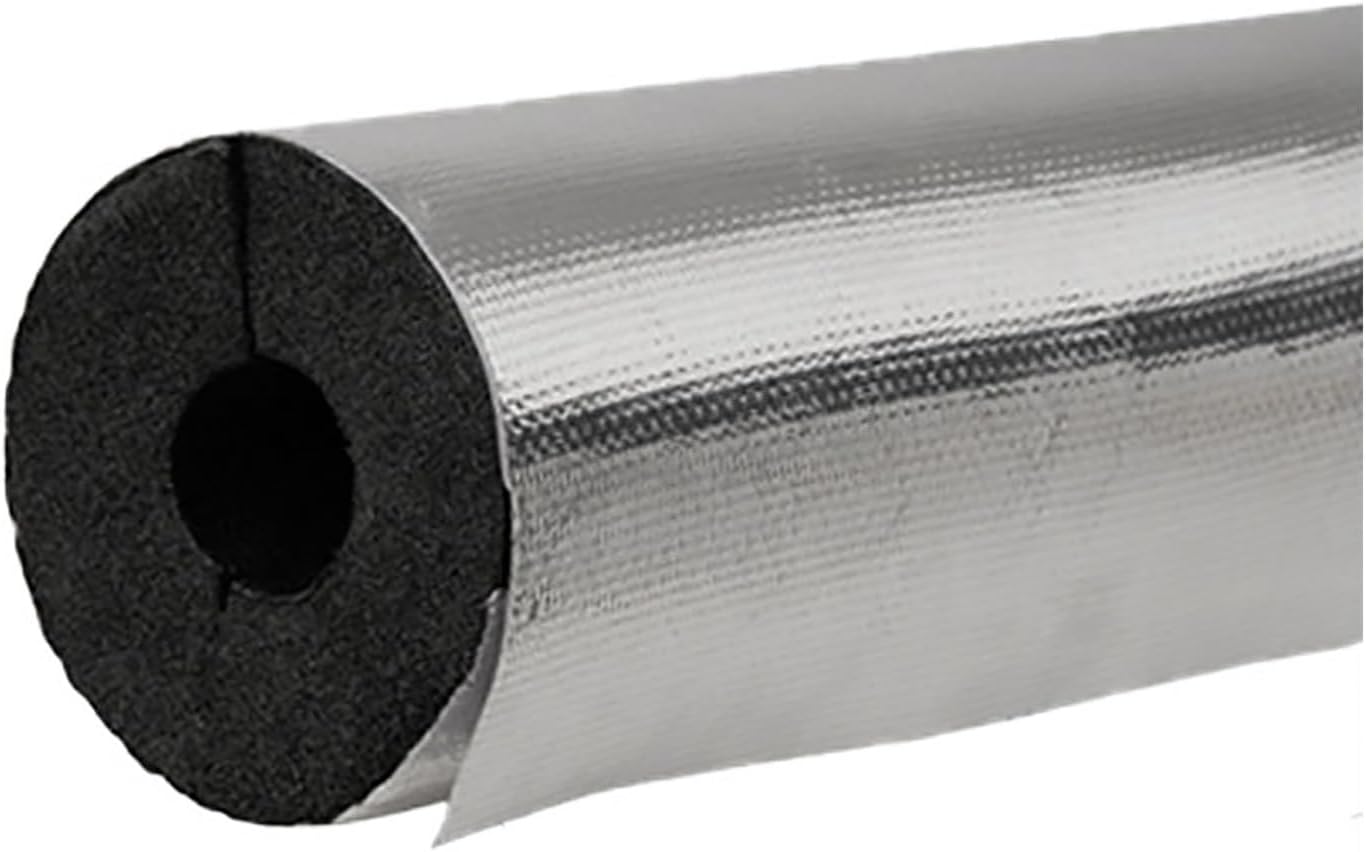 Pipe Insulation Foam Tubes,Self Adhesive Foam Wrap for AC Unit,PreSlit Insulated Foam Tubes