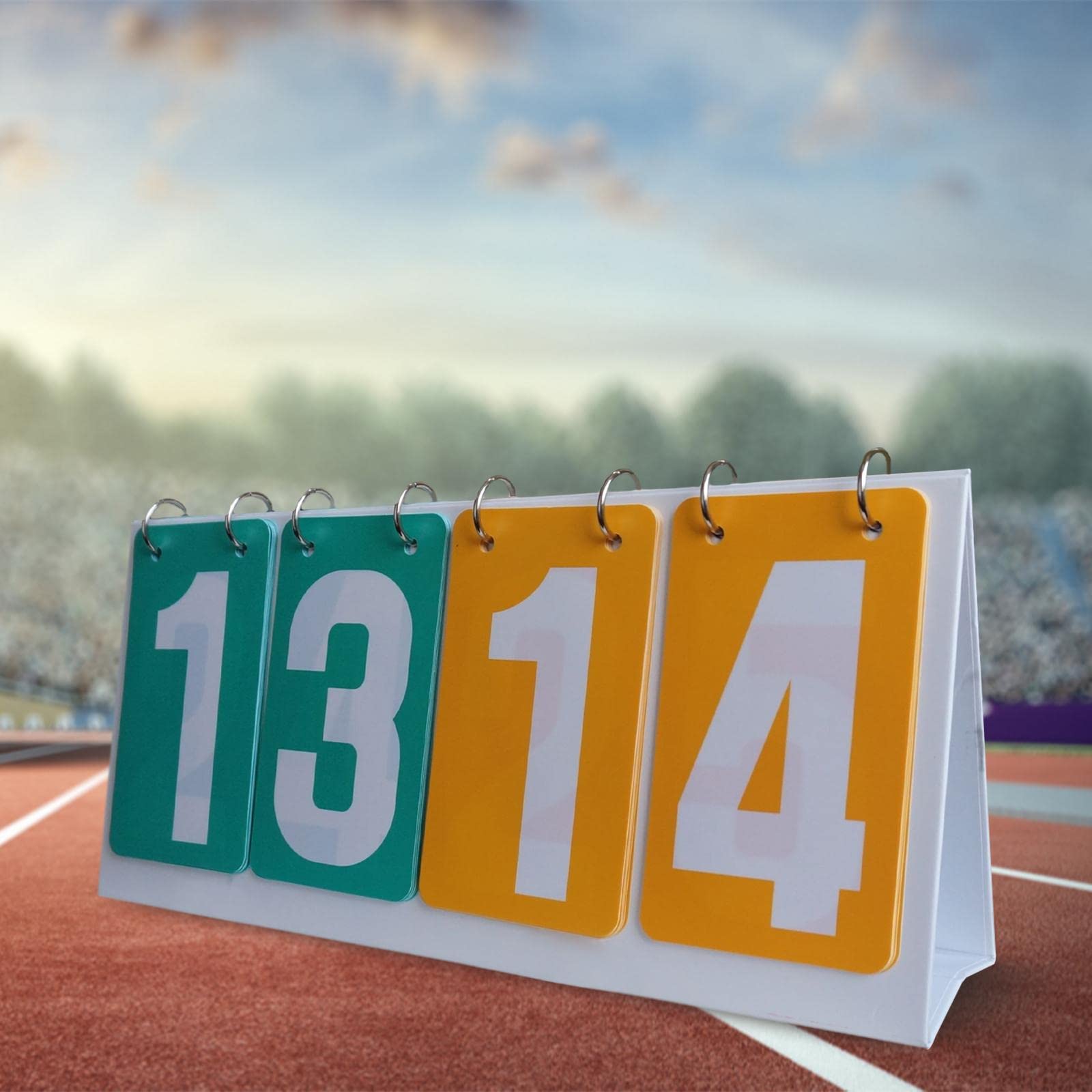 Score Keeper for Basketball and Tennis Games, Yellow Green