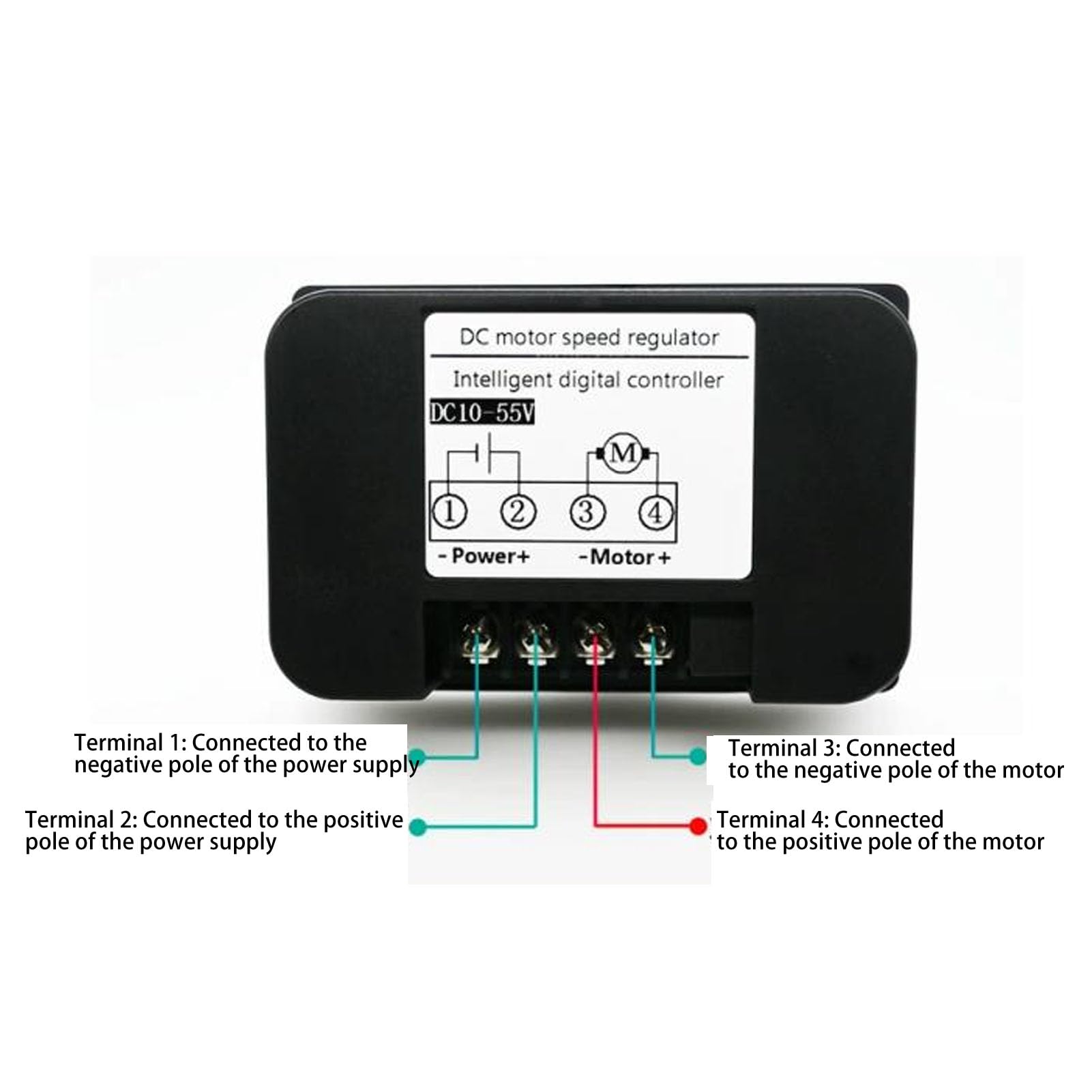 Controller per motore DC Mtlavishness con telecomando wireless, funzione reversibile CW CCW, monitoraggio della corrente in tempo reale, display LCD trasparente, controllo tramite