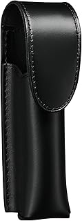 Mace Pepper Spray Holder Black Leather Belt Pouch MK III, Fits up to 3 oz